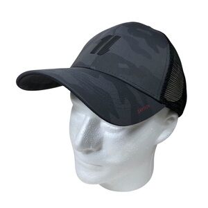 K&F Mens Performance The Max Out Gray Black Camp Trucker Baseball Gym Hat